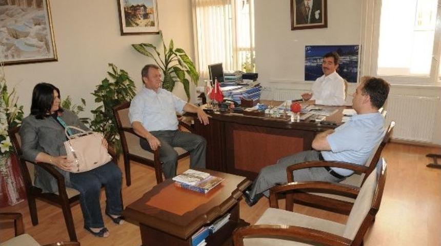 Merkezefendi Kaymakamı&rsquo;ndan &Ouml;zel İdare Sekreteri Oklu&rsquo;ya Ziyaret