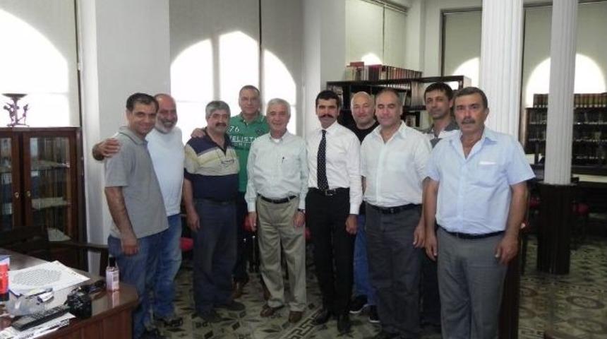 &Ouml;ykam'da Saat&ccedil;i Odası&rsquo;nın İlk Ziyaret&ccedil;isi Tmf Başkanı Bekir Yunus U&ccedil;ar Oldu