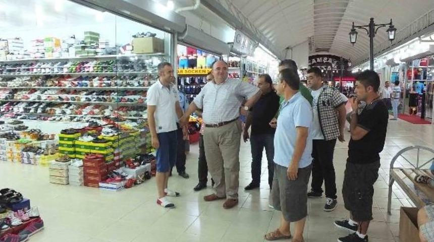 Başkan Barut, Evrenseki &Ccedil;arşı Esnafını Ziyaret Etti