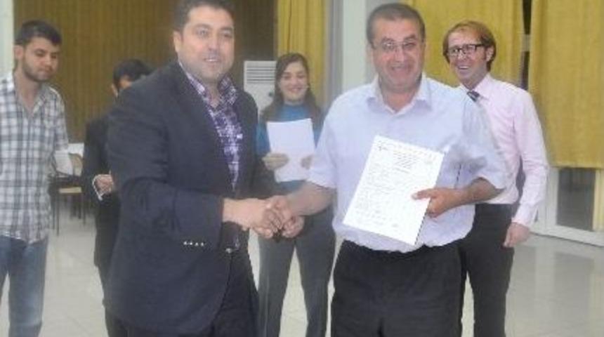 G&ouml;rme Engelliler Sertifikalarını Aldılar