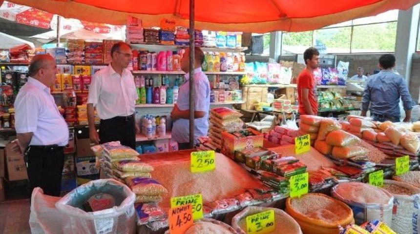 &Ccedil;imenoğlu, Kapalı Pazarı Denetledi