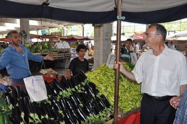 Çimenoğlu, Kapalı Pazarı Denetledi