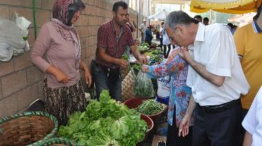 Başkan &Ccedil;imenoğlu Pazarı Denetledi