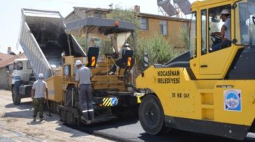 Kocasinan'da Sancaktepe Pazar Yeri Asfaltla Kaplandı