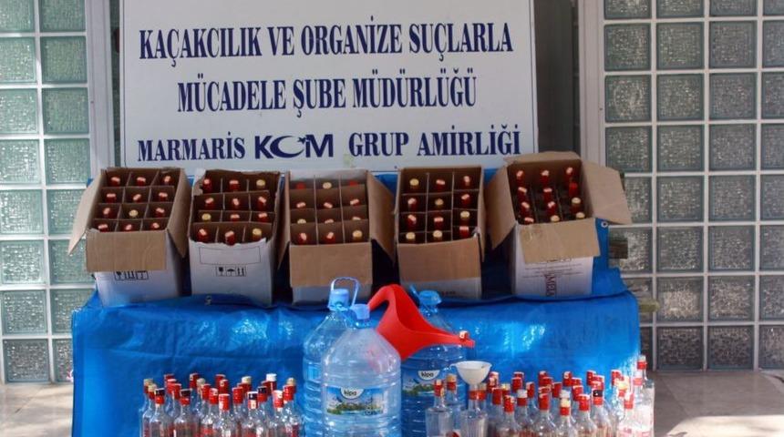 Muğla'da Sahte I&ccedil;ki Operasyonu