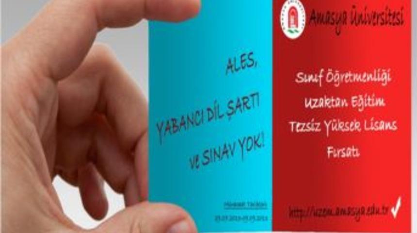 Amasya &Uuml;niversitesi&rsquo;nde Uzaktan Tezsiz Y&uuml;ksek Lisans Fırsatı
