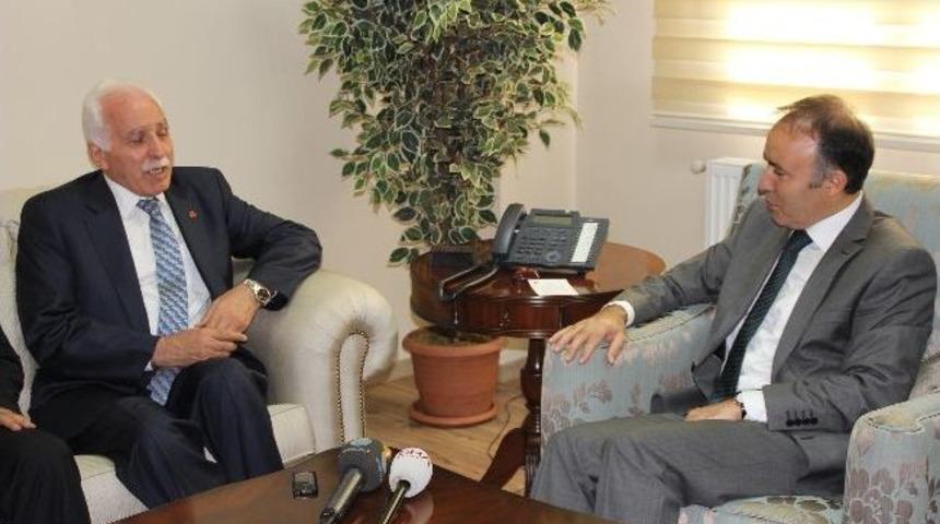 Saadet Partisi Genel Başkanı Mustafa Kamalak Erzurum'da