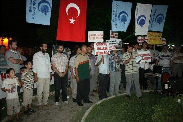 Manisa&rsquo;dan Mısır&rsquo;a Destek Eylemi 1