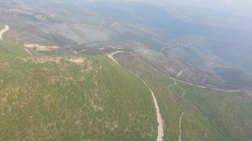 Yangın Felaketinin Boyutları Helikopterden Daha Net G&ouml;r&uuml;nd&uuml;