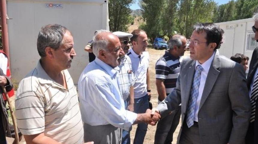 Vali Akdemir Balkayalı K&ouml;yl&uuml;leri Yalnız Bırakmadı