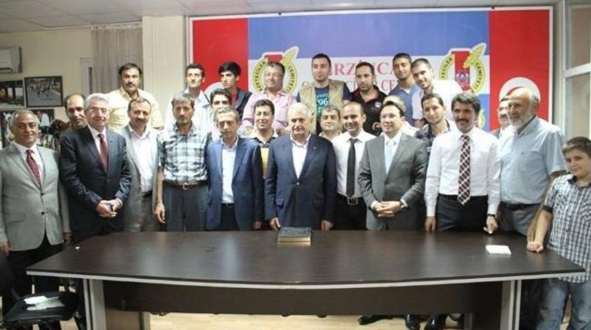 Erzincan Gazeteciler Cemiyeti Bakanları Ağırladı