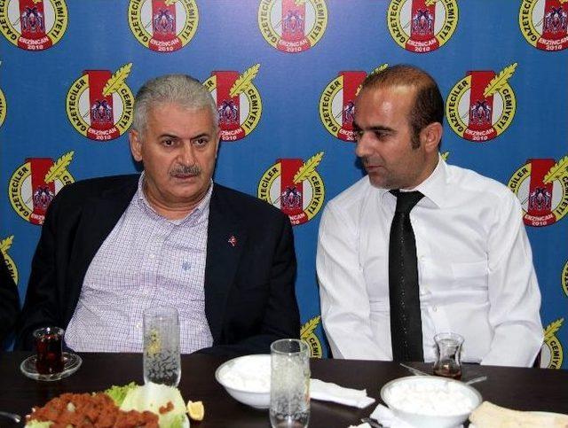 Erzincan Gazeteciler Cemiyeti Bakanları Ağırladı 1