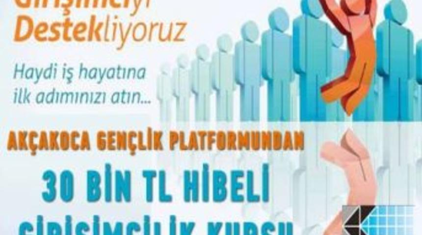 Ak&ccedil;akoca'da 30 Bin Tl Hibeli Girişimcilik Kursu
