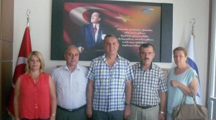 Akyenik&ouml;y Belediye Başkanı Ve Muhtarlardan Sgk M&uuml;d&uuml;r&uuml;ne Ziyaret