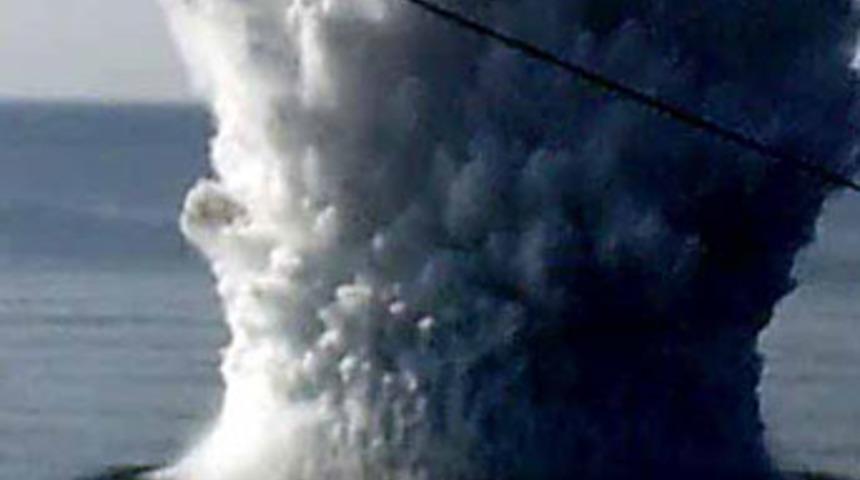 D&uuml;nya Savaşı'ndan kalma mayın patlatıldı