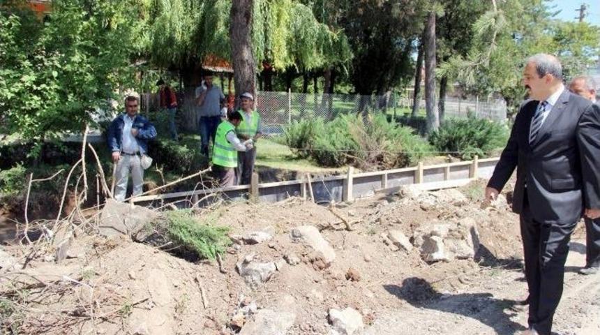 Başkan &Uuml;rg&uuml;p, Muhsin Yazıcıoğlu Bulvarında İncelemelerde Bulundu