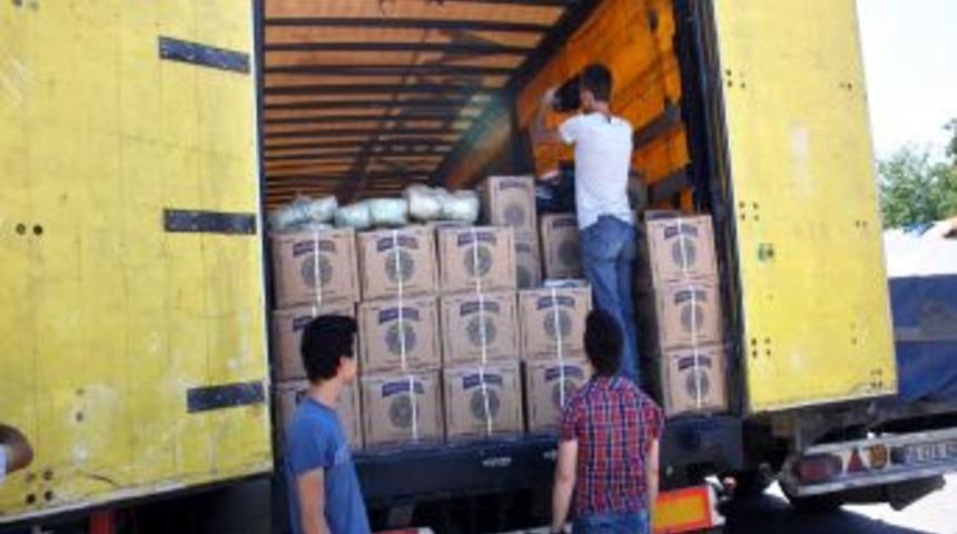 Bursa&rsquo;dan Suriye&rsquo;ye Sekiz TIR Dolusu Yardım G&ouml;nderildi