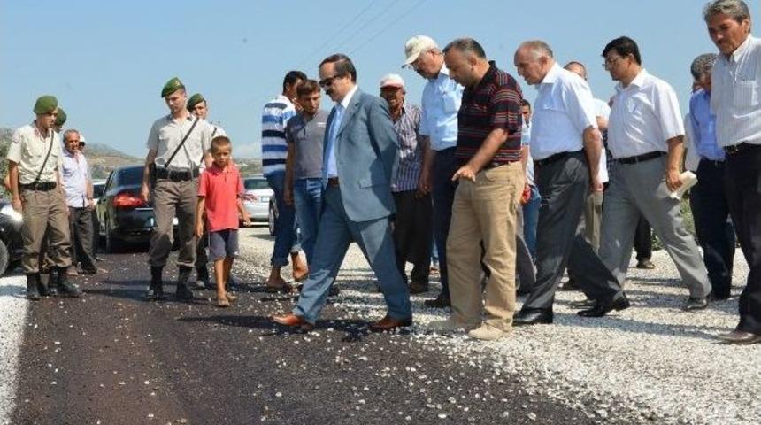 Vali Coş İl &Ouml;zel İdaresinin Yol &Ccedil;alışmasını İnceledi