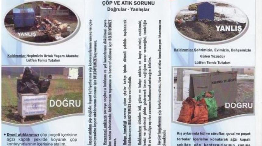 Belediye K&uuml;l Ve &Ccedil;&ouml;p İle İlgili El Broş&uuml;r&uuml; Dağıttı