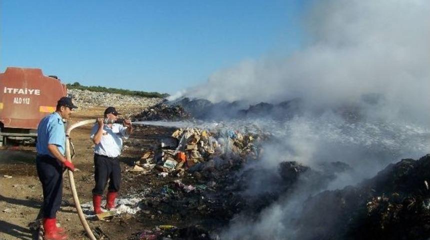 Korkuteli&rsquo;de &Ccedil;&ouml;pl&uuml;kte Yangın