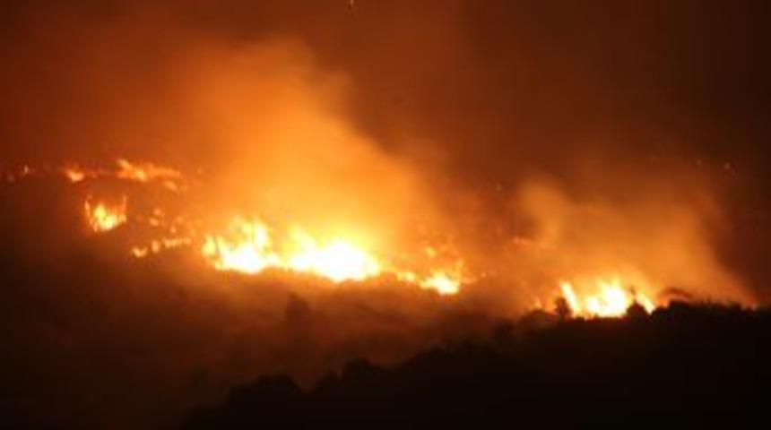 Urla&rsquo;da Otluk Alanda Başlayan Yangın Ormana Sı&ccedil;radı