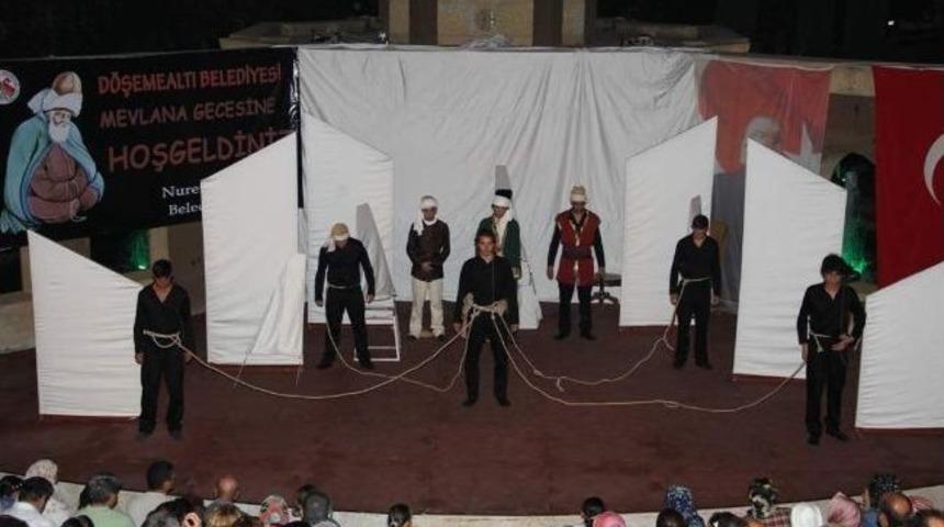 D&ouml;şemealtı&rsquo;nda Mevlana Gecesi