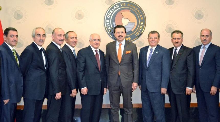 ATO Heyeti Hisarcıklıoğlu'nu Ziyaret Etti