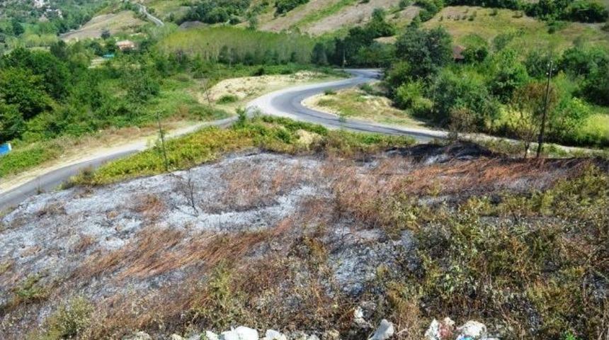 Kozcağız'da &Ccedil;&ouml;p Alanında Korkutan Yangın