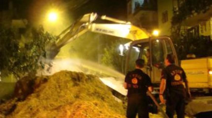 Aydın'da Samanlık Yangını Korkuttu