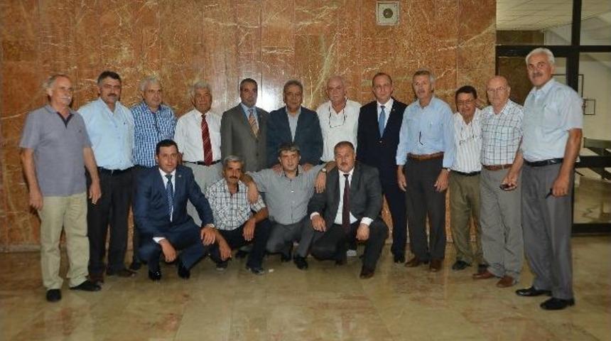 Ziraat&ccedil;i Başkanlar Kocaoğlu'na Teşekk&uuml;re Geldi