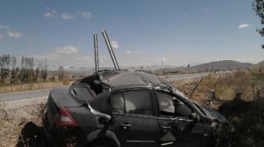 Demir&ouml;z&uuml;&rsquo;nde Trafik Kazası: 1 Yaralı