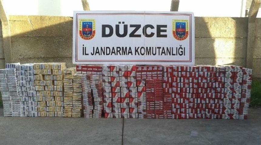 G&uuml;mr&uuml;k Ka&ccedil;ağı 53 Bin Paket Sigara Ele Ge&ccedil;irildi