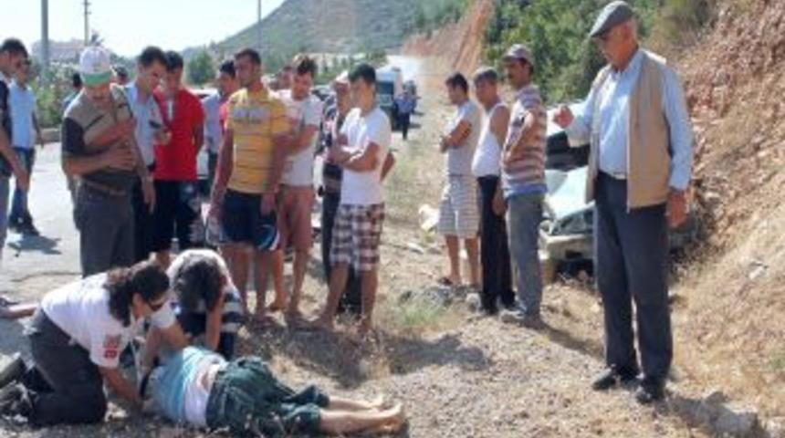 Altı Takla Atan Arabada Can Verdi