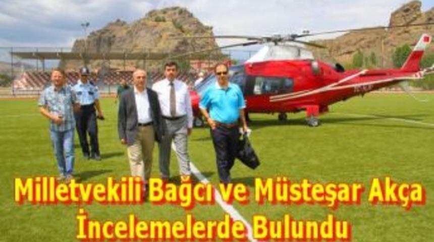 Milletvekili Bağcı ve M&uuml;steşar Ak&ccedil;a incelemelerde bulundu