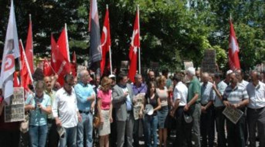 Silivri&rsquo;ye İzin Verilmemesini Protesto Ettiler