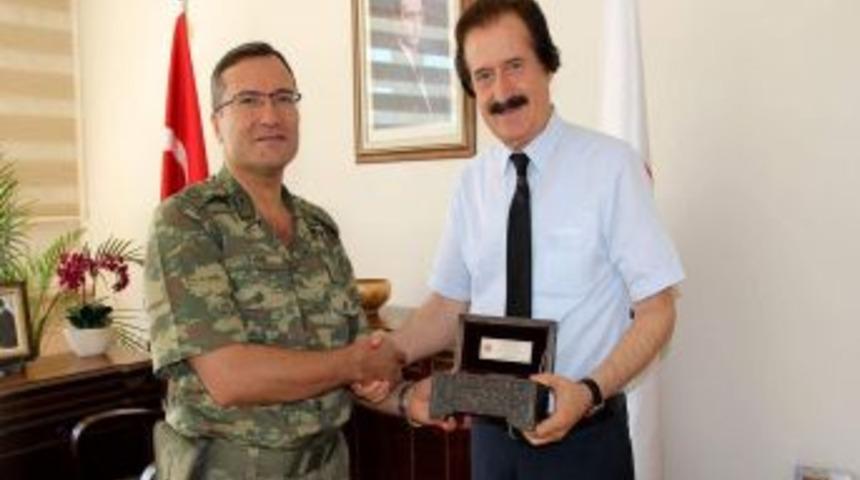 Albay Taş'tan, Rekt&ouml;r Kocacık'a Veda Ziyareti