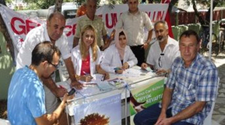 Muratbey Camisi &Ouml;n&uuml;nde Organ Bağışı İ&ccedil;in Stant A&ccedil;tılar