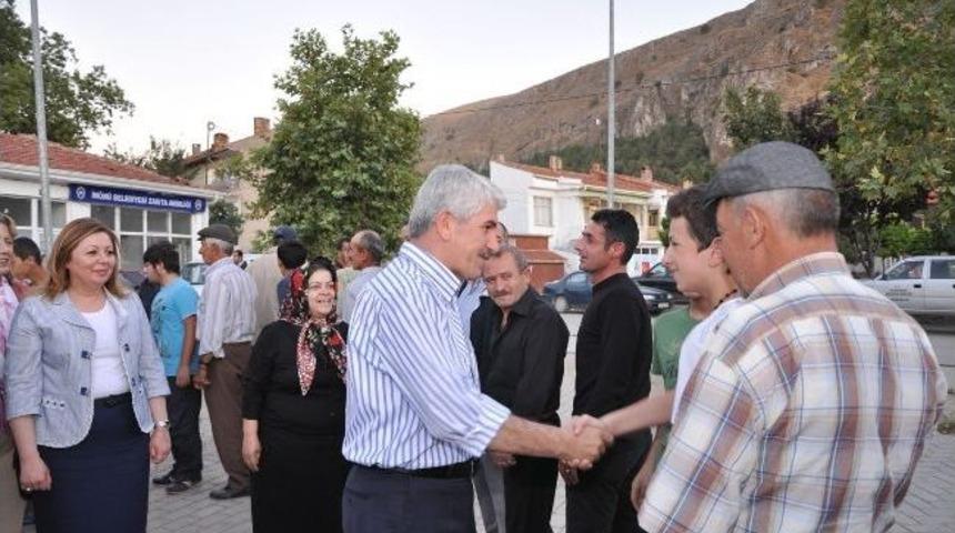 Milletvekili Can Ve Başkan Sakallı İn&ouml;n&uuml;'de Vatandaşlarla Buluştu