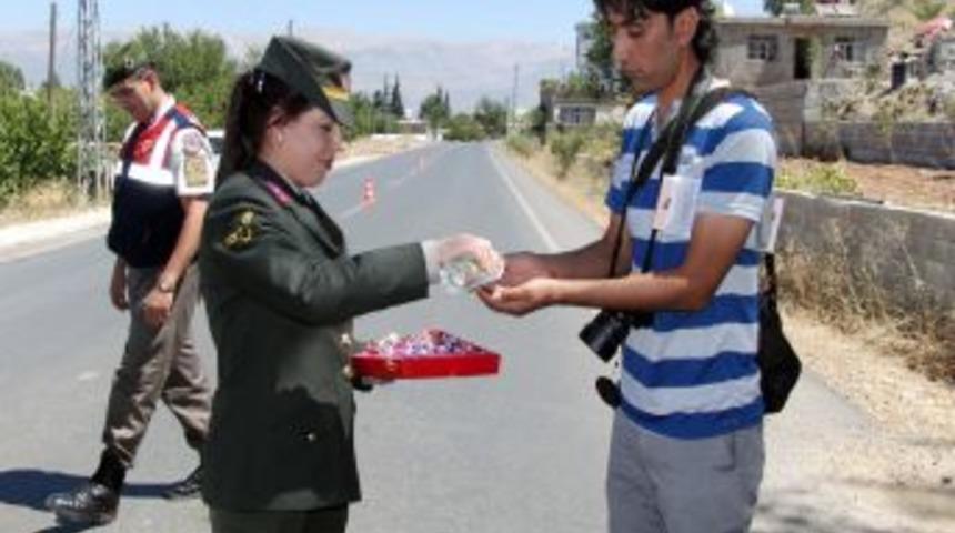 Jandarmadan Şeker Tadında Trafik Denetimi