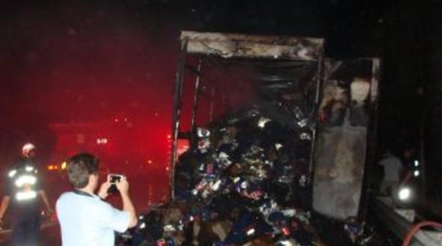 Otobanda TIR Yangını