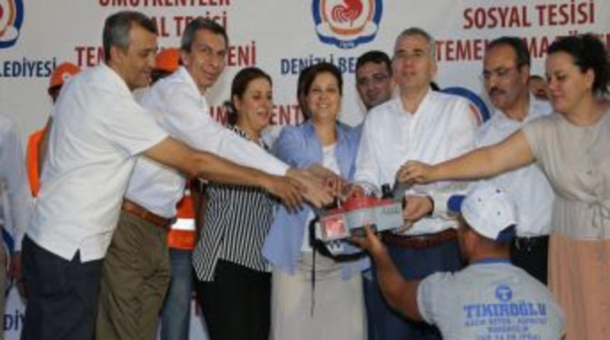 Denizli'de Umutkent-1 Sosyal Tesisi'nin Temeli Atıldı