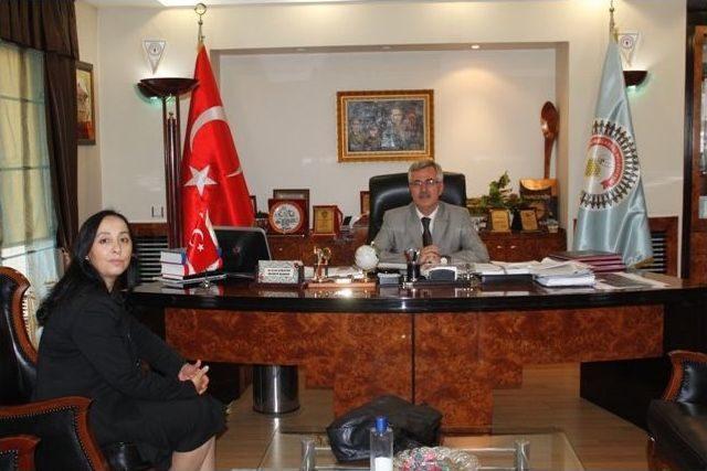 Kırklareli &Ccedil;evre Ve Şehircilik İl M&uuml;d&uuml;r&uuml; &Ouml;zşahin&rsquo;den Başkan &Ccedil;ağlayan&rsquo;a Ziyaret 1