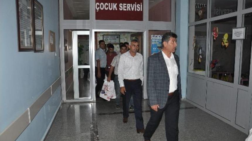 Şırnak Belediyesi Ve Şırnak Bdp İl &Ouml;rg&uuml;t&uuml;nden Hastaneye Bayram Ziyareti