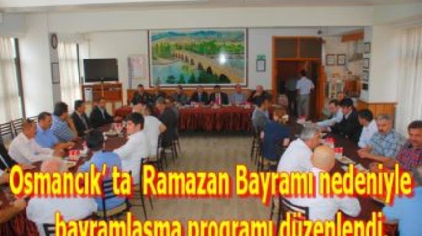 Osmancık&rsquo; ta Ramazan Bayramı nedeniyle bayramlaşma programı d&uuml;zenlendi