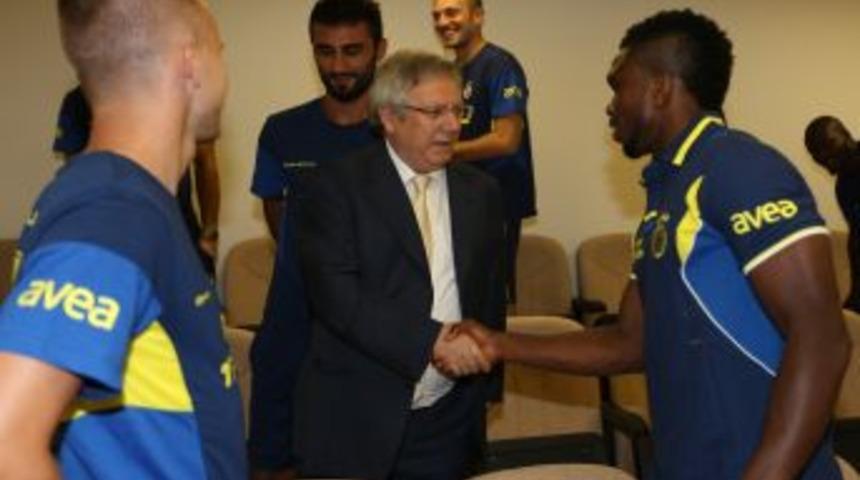 Aziz Yıldırım, Futbolcularla Bayramlaştı