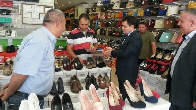 Sincan Emniyet M&uuml;d&uuml;r&uuml; Zafer K&ouml;ksal, Esnaflarla Bayramlaştı 1