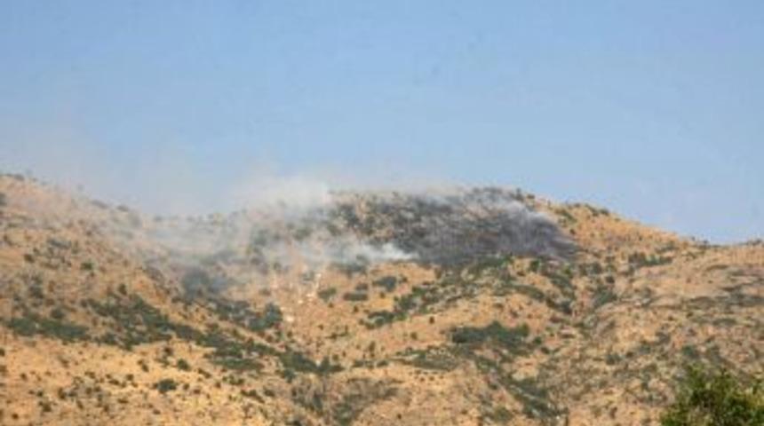 Askeri Cephanelik Yakınlarındaki Tepede Yangın