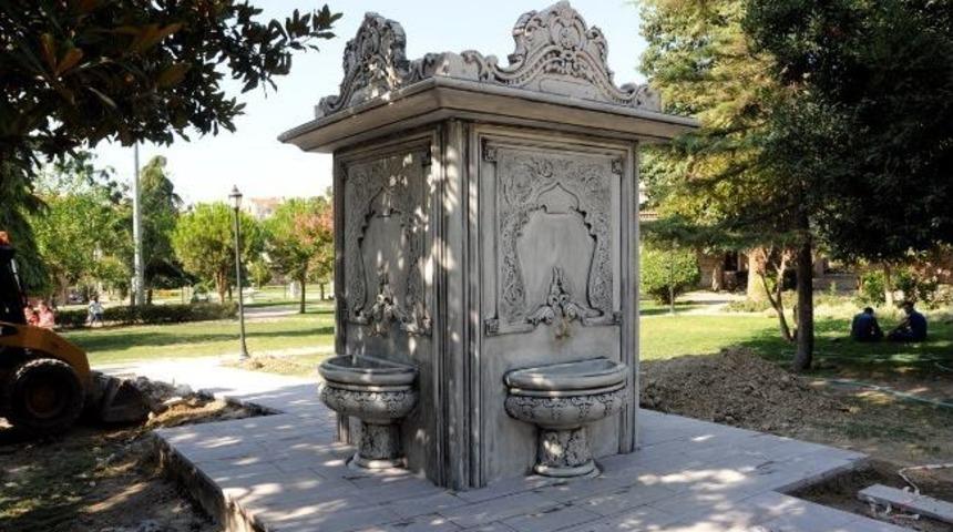 Manisa'da Sultan Parkı'na Tarihi Çeşme