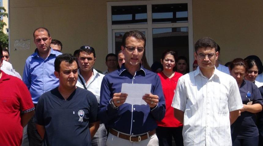 Uşak&rsquo;ta Sağlık &Ccedil;alışanlarına Karşı Yapılan Saldırılar Kınandı