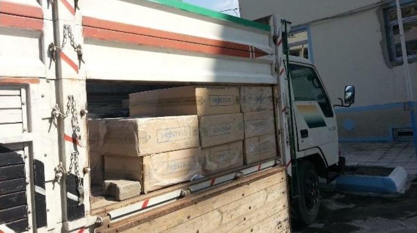 Kars&rsquo;ta 14binpaket Ka&ccedil;ak Sigara Ele Ge&ccedil;irildi